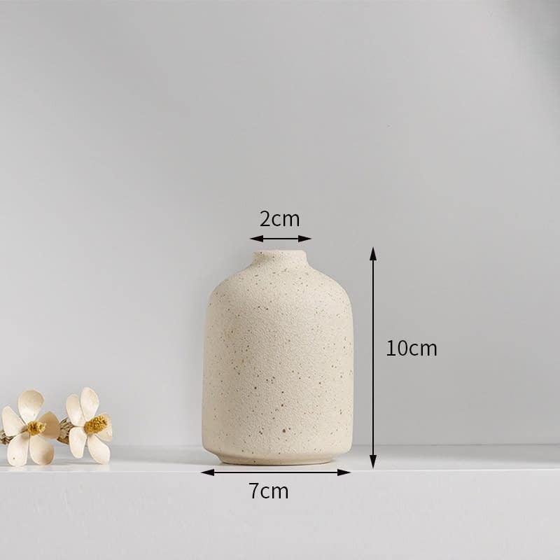 Vase rond beige