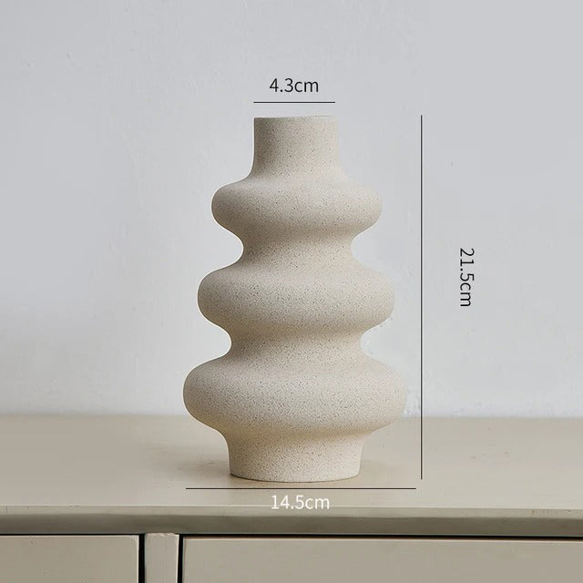 Vase moderne design crème