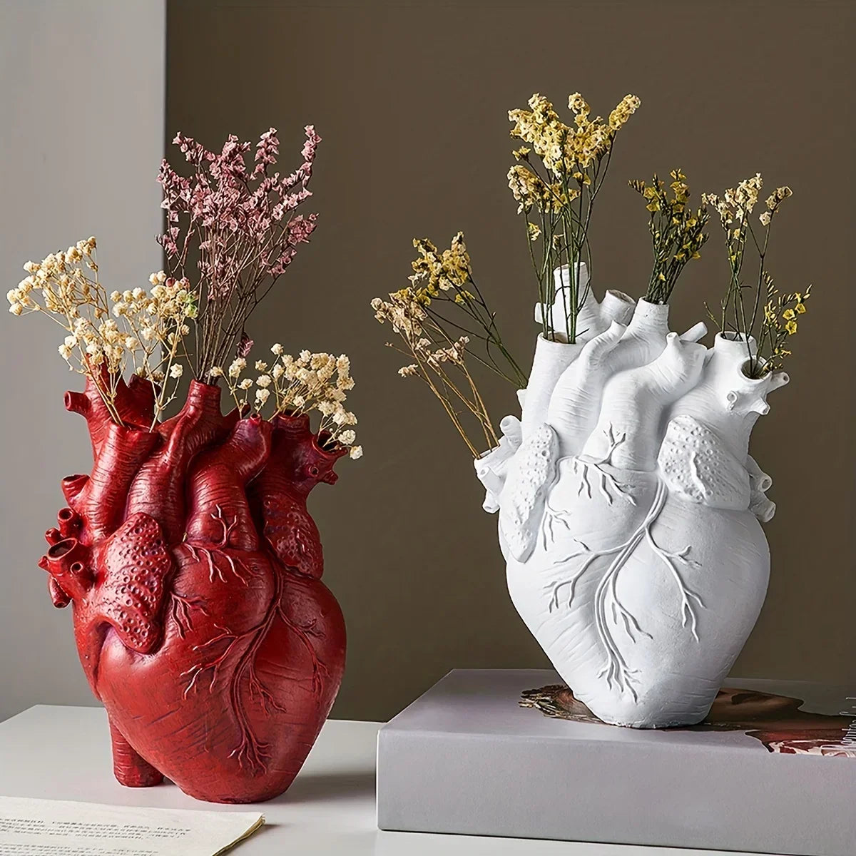 Vase original cœur réaliste