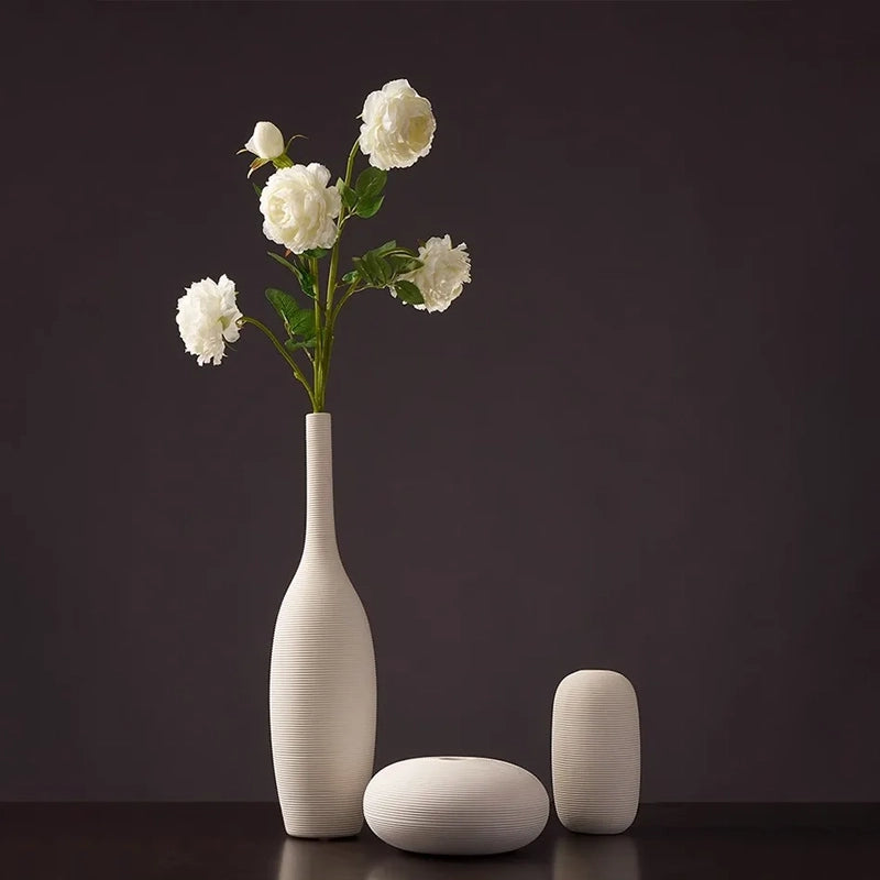 Vase moderne céramique texturé