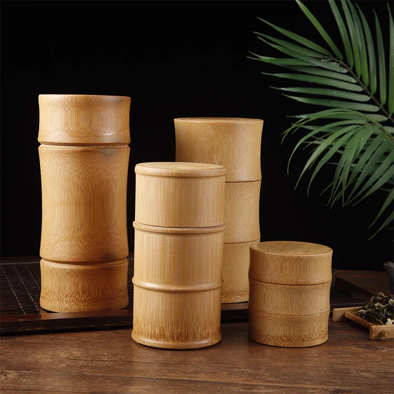 Boîte à thé bambou moderne