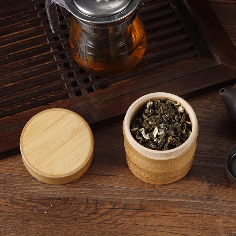 Boîte à thé bambou naturel
