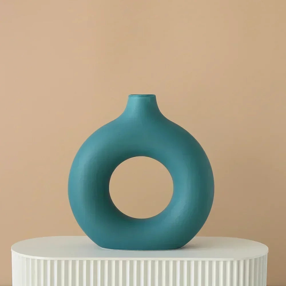 Vase bleu design