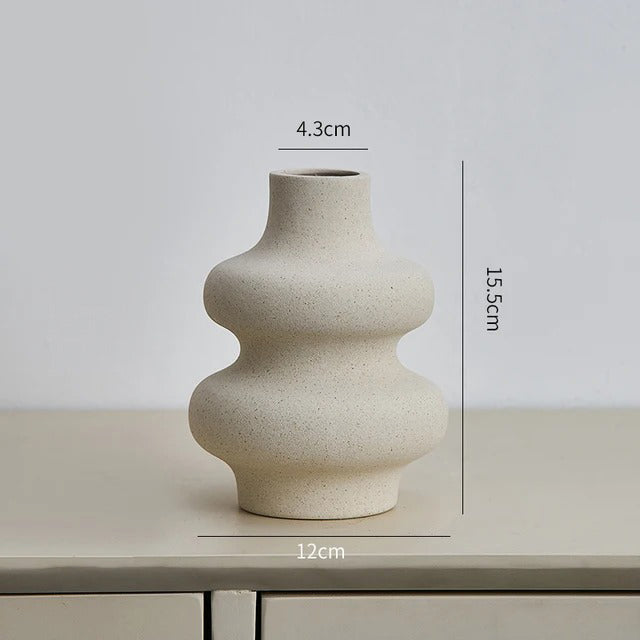 Vase moderne design crème