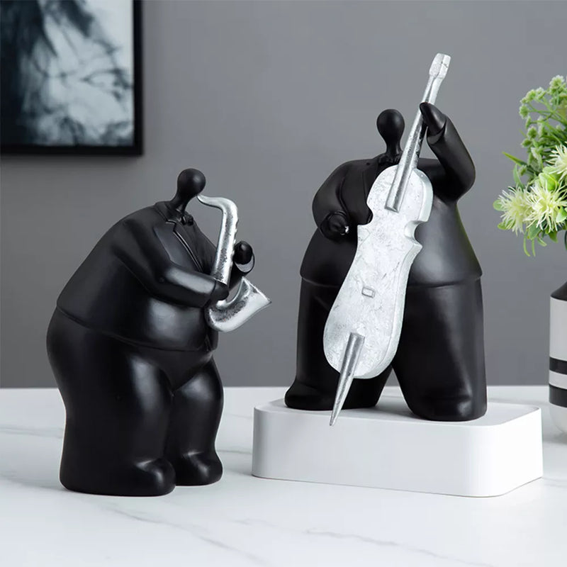 Statuette musicien jazz