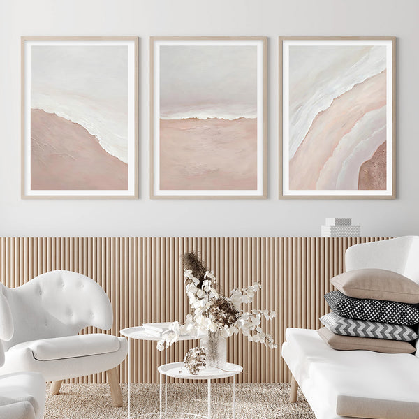 Tableau abstrait rose