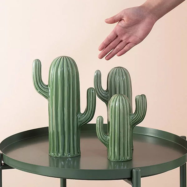 Statue cactus vert