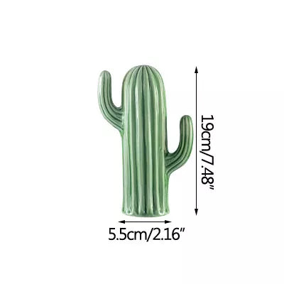 Statue cactus vert