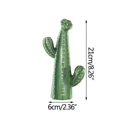 Statue cactus vert