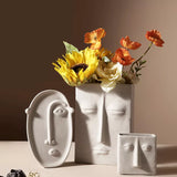 Vase forme visage 