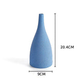 Vase bleu givré