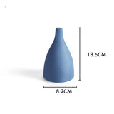 Vase bleu givré