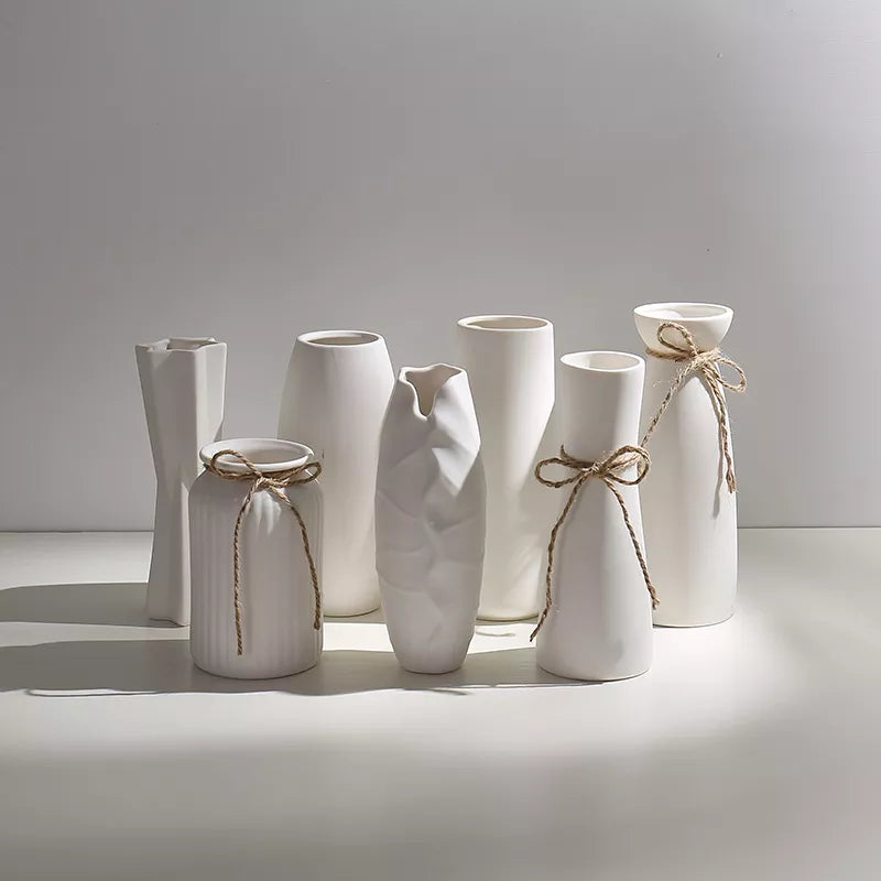 vase design blanc 
