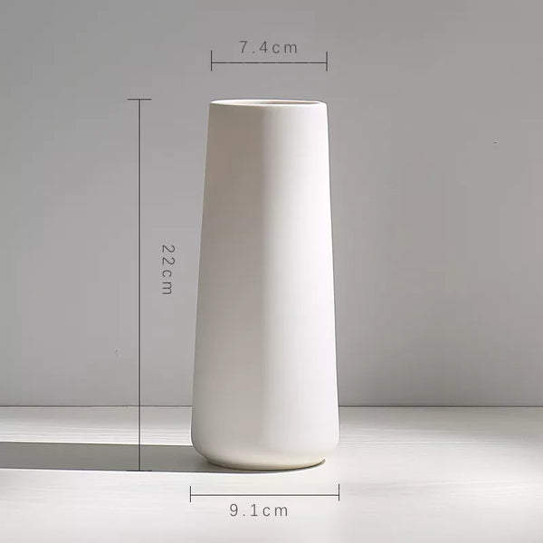 vase design blanc céramique 