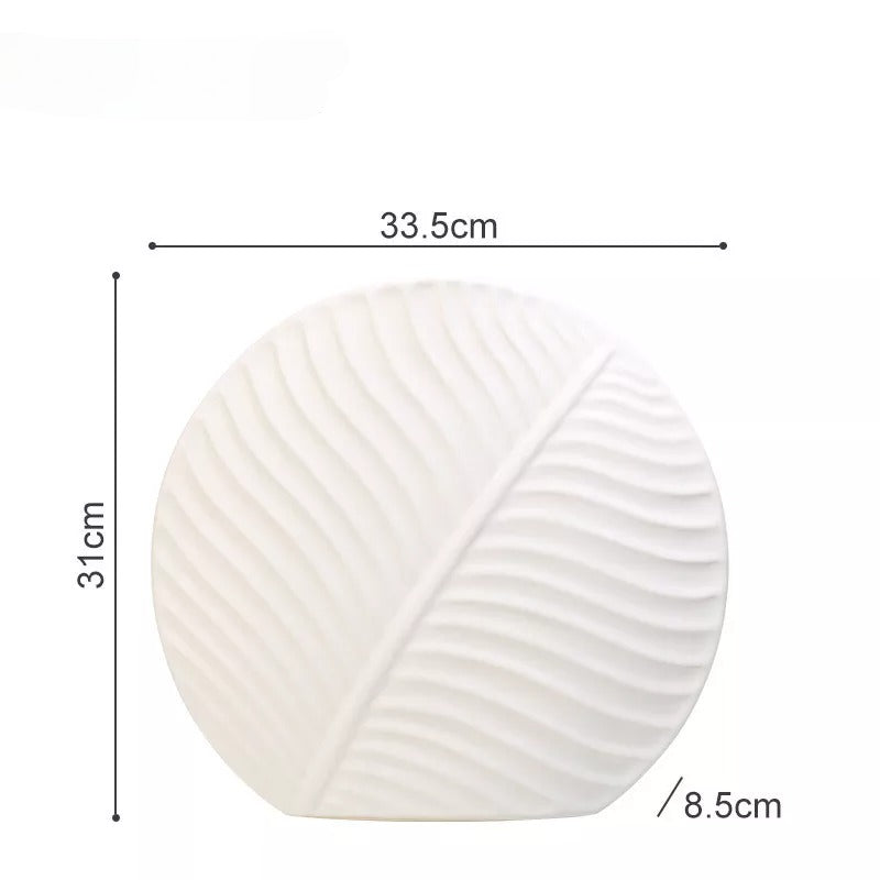 Vase blanc design en céramique