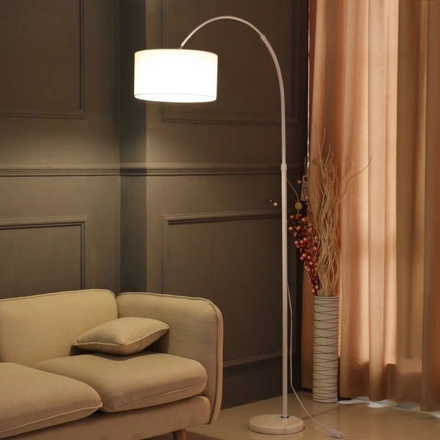 Lampe de salon suspendu blanche