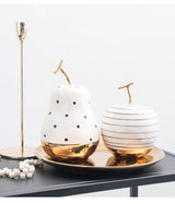 Sculpture pomme et poire