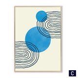 tableau abstrait bleu