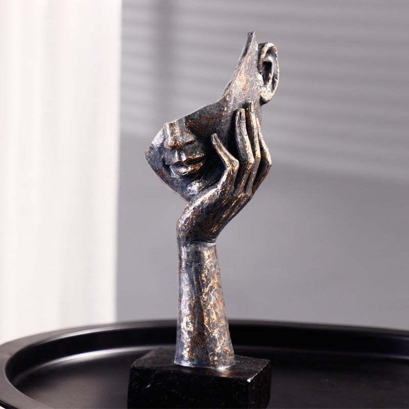 Sculpture demi visage