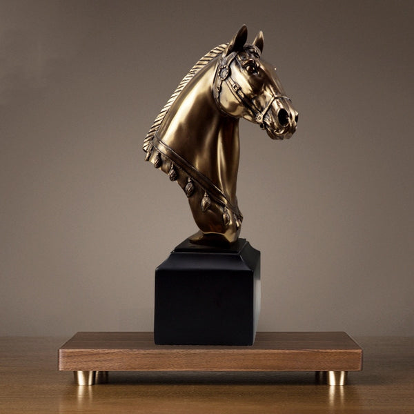 Sculpture tête de cheval