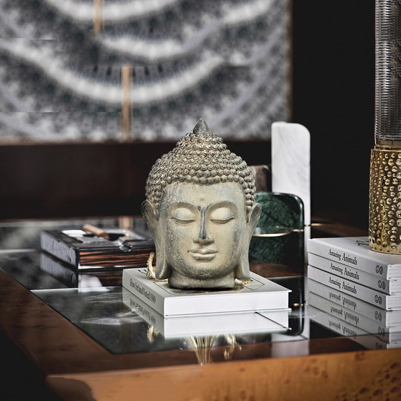 Statue visage bouddha