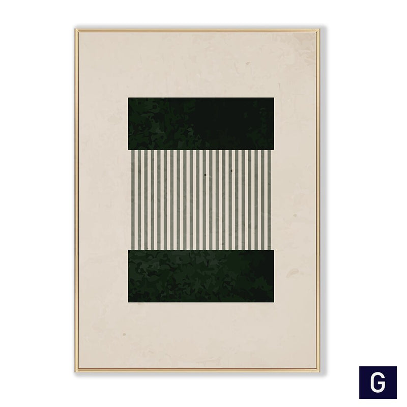 Tableau scandinave motif geometrique