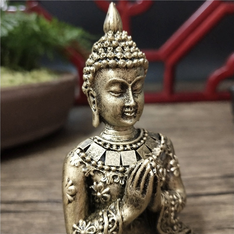 Statue bouddha prière deco