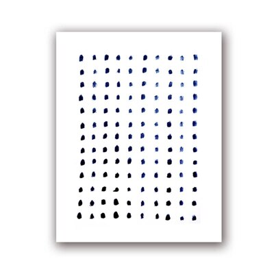 Tableau abstrait moderne bleu