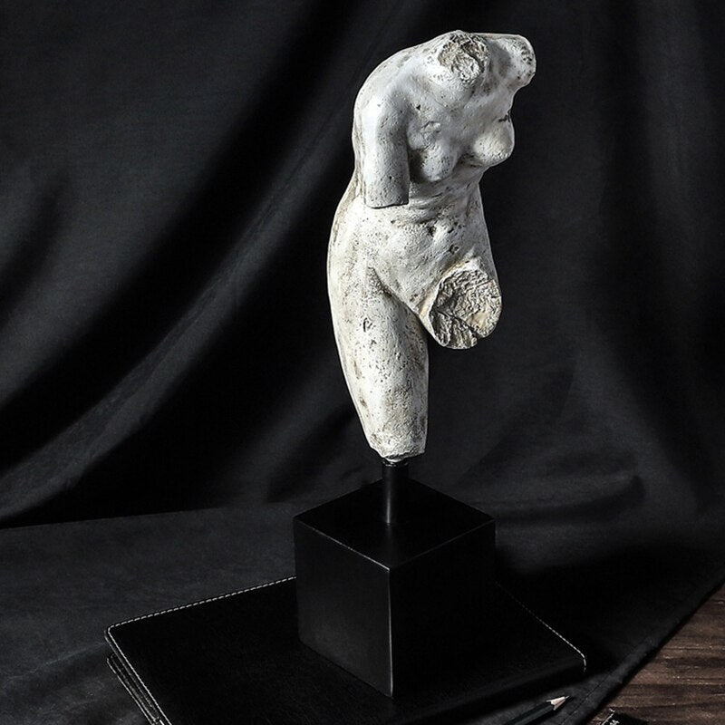 Sculpture buste femme blanc