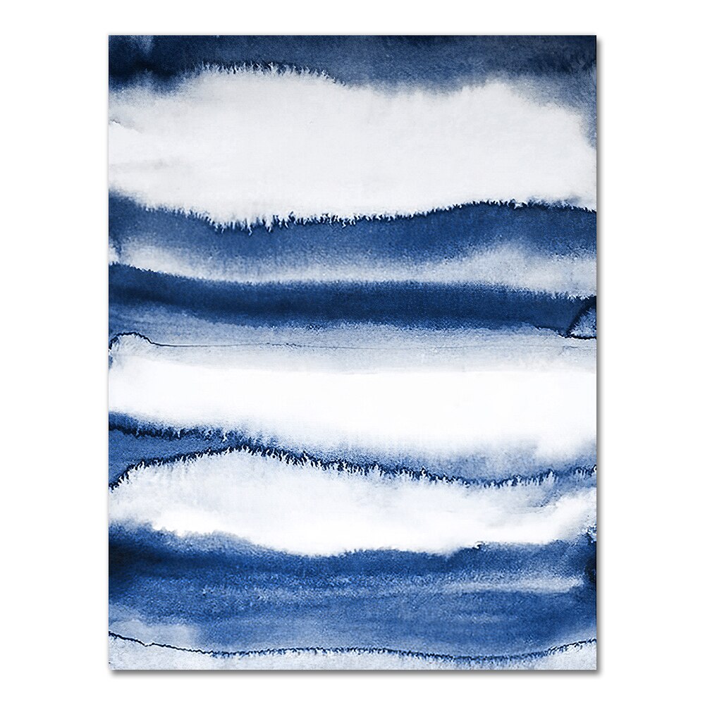 Tableau moderne abstrait bleu