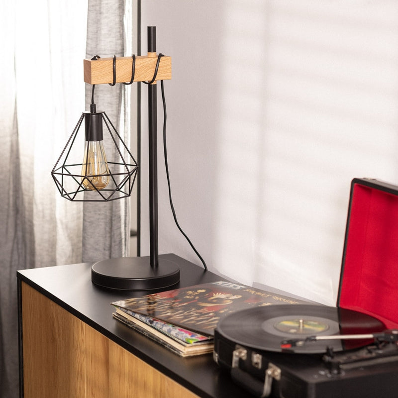 Lampe moderne à poser noir