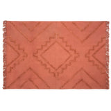 Tapis salon terracotta