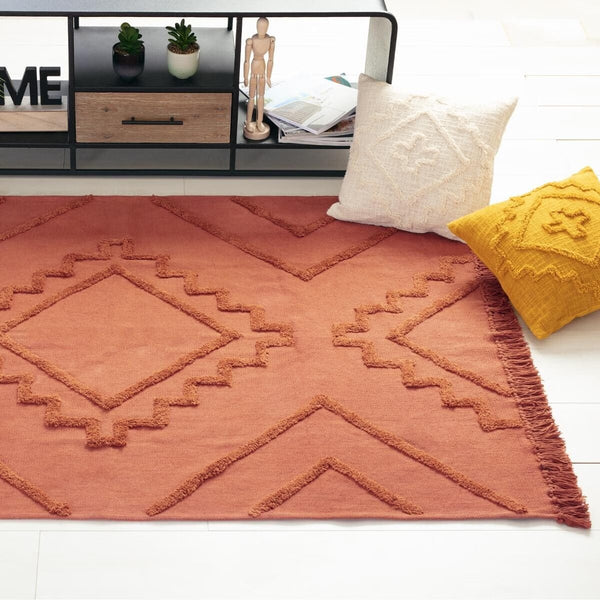 Tapis berbère terracotta