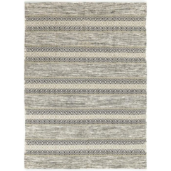 Tapis bohème marron et noir