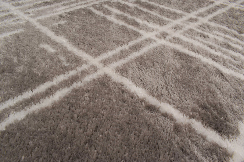 Tapis scandinave blanc et gris