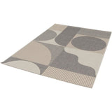 Tapis beige et gris extérieur