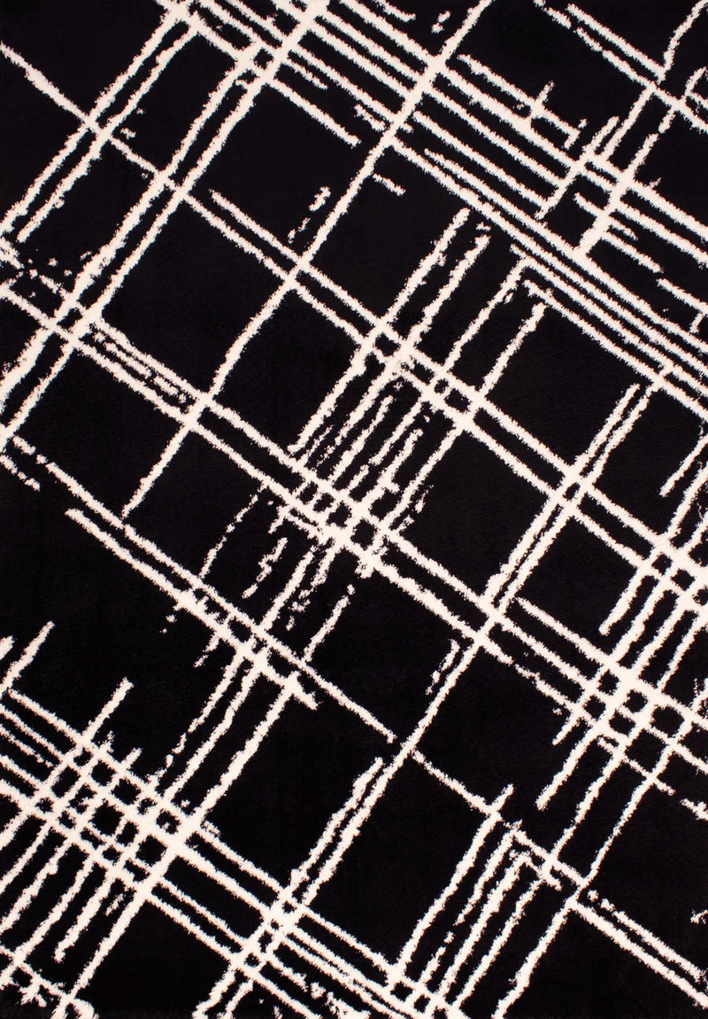 Tapis noir shaggy