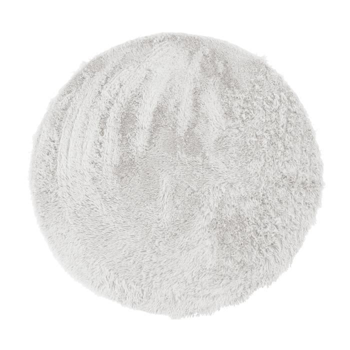 Tapis rond blanc 