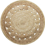 Tapis rond bohème chic