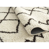 Tapis scandinave salon zig zag