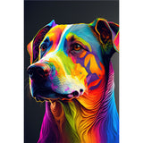 Tableau chien couleur