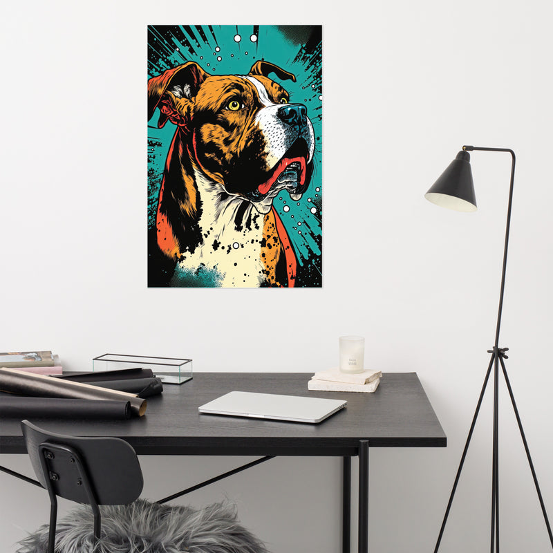 Tableau chien pop art