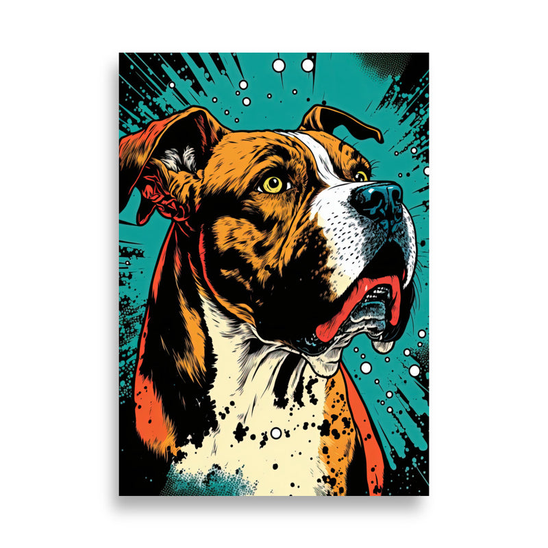 Tableau chien pop art