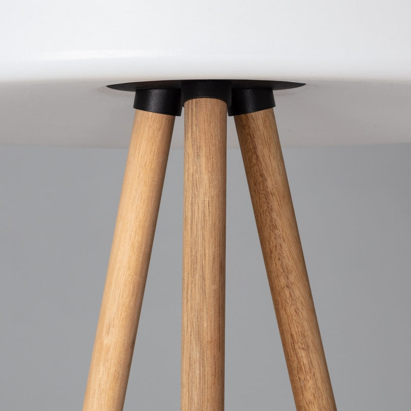Lampadaire design pied bois