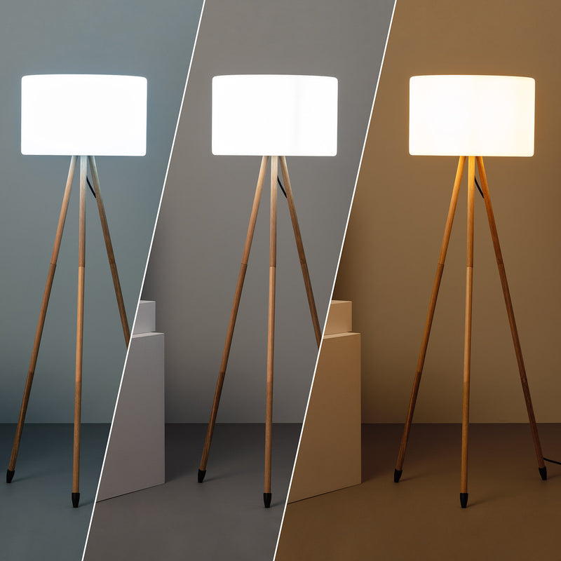 Lampadaire design bois