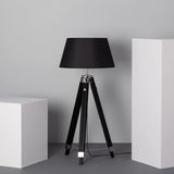 Lampadaire bois trépied