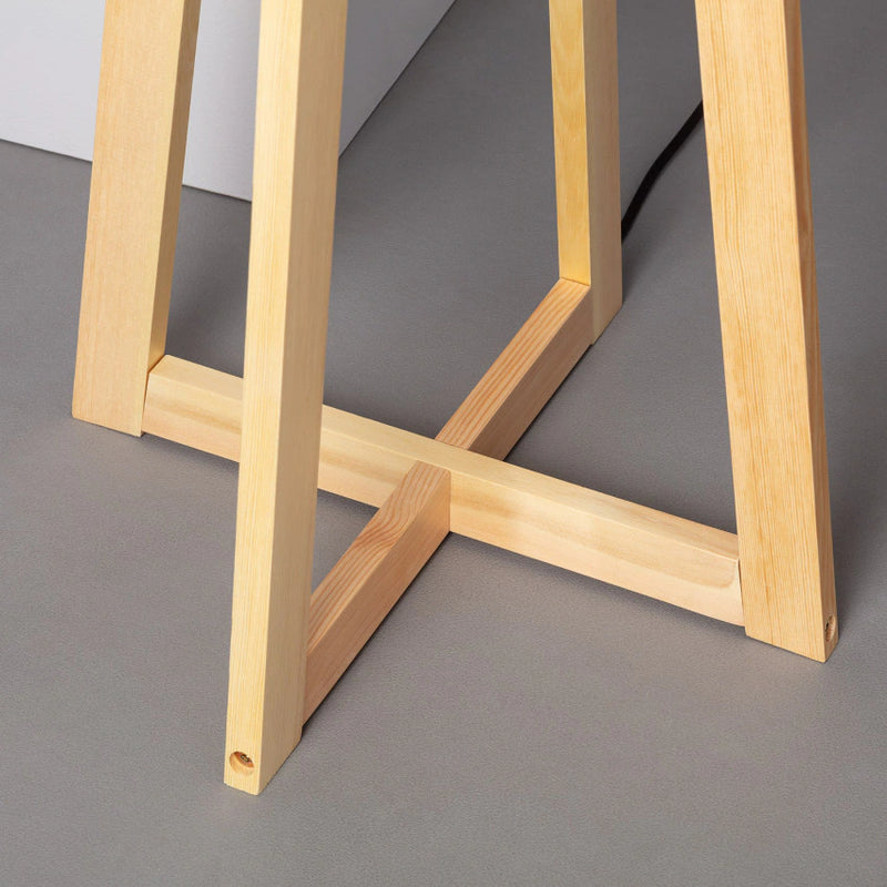 Lampadaire design bois
