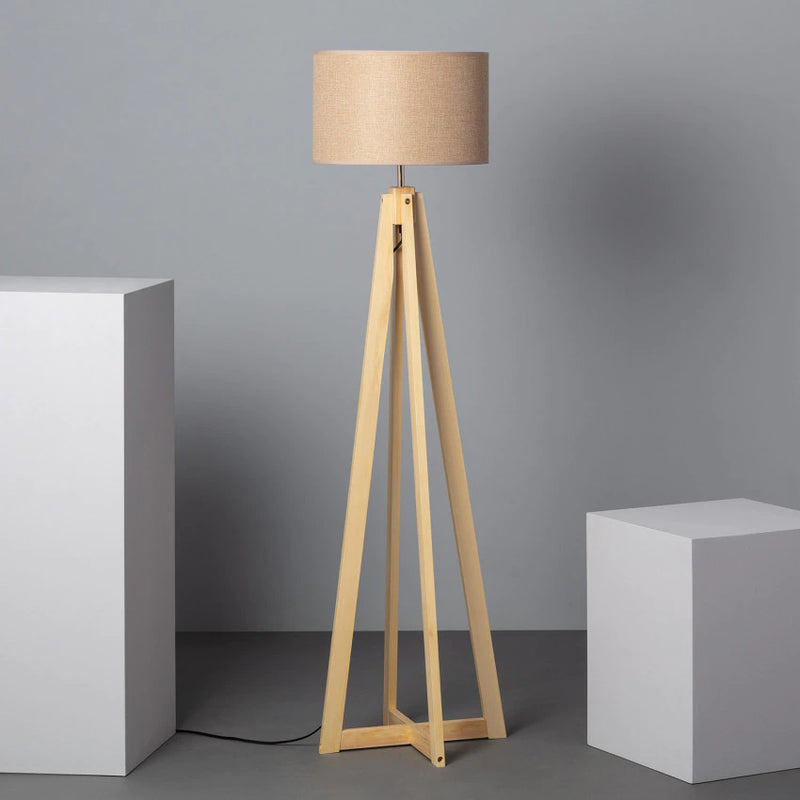 Lampadaire design bois