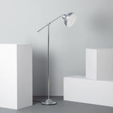 Lampadaire design industriel gris