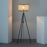 Lampadaire bois abat jour